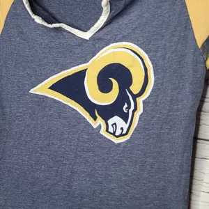 NFL Rams vneck short sleeve football tee sz Small thumbnail 2
