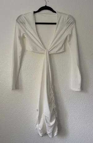 Shein Twist-Front Long Sleeve Dress thumbnail 1