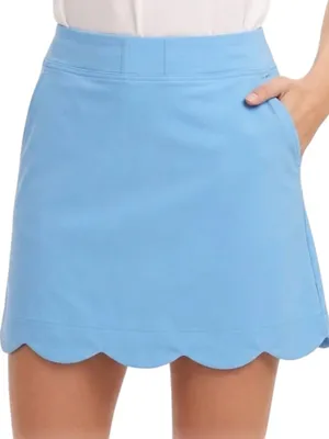 NWT Renwick Golf‎ Skort Blue Scallop Hem Womens XS Athletic Tennis Skirt thumbnail 1