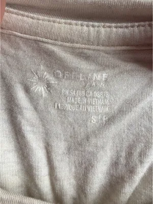Aerie Cream Crop Top with Cut Out Back Tie Detail thumbnail 8
