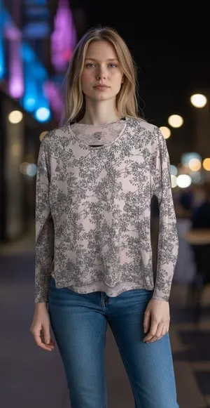 *30off3* NWOT.‎ Patagonia Floral Top. Medium Size.​ thumbnail 1