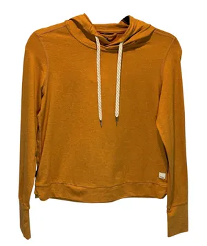 Vuori Women's Halo Essential Gold Pullover Long Sleeve Hoodie - size XS thumbnail 1