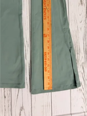 Yogolicious LUX Women’s Small Sage Green High Rise Flare Yoga Leggings thumbnail 5