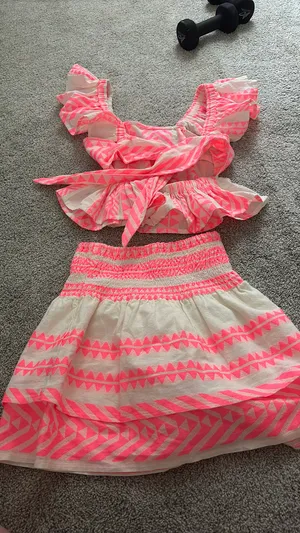 Francesca's 2 piece pink set thumbnail 2