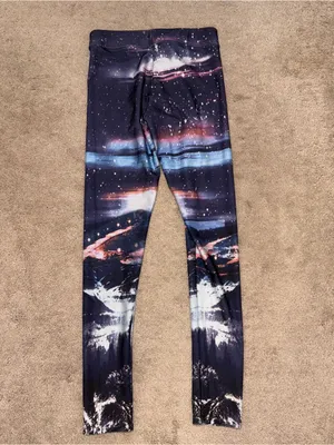 American Eagle Outfitters Galaxy-Print Leggings Size: XS thumbnail 4