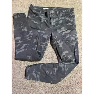KUT from the Kloth Ankle Skinny Camo Pants Grey Size 6 Utility Zipper Hem thumbnail 2
