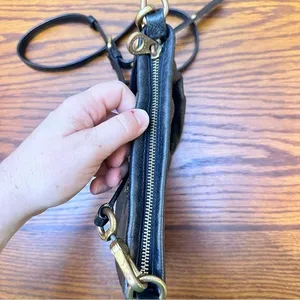 Marc by Marc Jacobs Classic Q Percy‎ Black Pebble Leather Crossbody Mini Handbag thumbnail 8