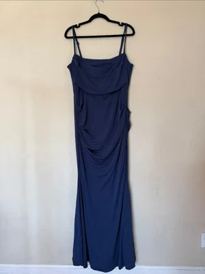 House‎ of CB 'Milena' Navy Corset Maxi Dress size XL NWOT thumbnail 6