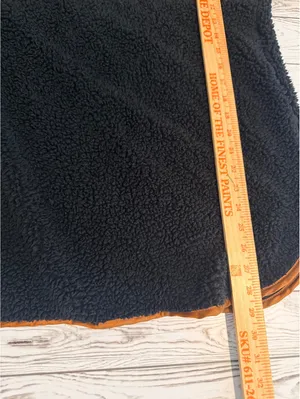 Natural Reflections Women’s XL Black Sherpa Fleece Pullover Quilted Snap Neck thumbnail 7