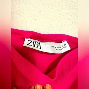 Zara Hot Pink 70s Mini Dress Medium perfect for spring! thumbnail 2