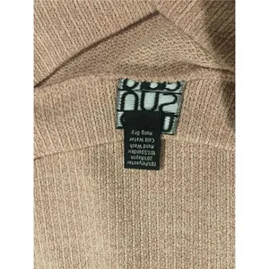 Clara Sun Woo ‎ light pink Vneck sweater sz small split hem ribbed knit thumbnail 10