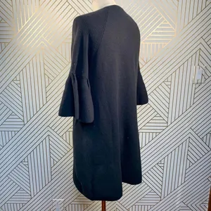 Anthropologie Moth Chester Sweater Tunic Dress Bell Sleeve Black Size‎ Small thumbnail 7