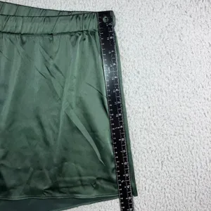 Old Navy Satin Pajama Shorts Womens XXL Green Minimalist Drawstring Sleepwear thumbnail 12