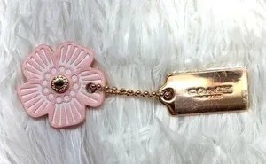 COACH Flower Charm with Mini Hang Tag Bag Charms thumbnail 1