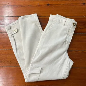 Wilfred Free Modern Cream Utility Cargo Pants Tab Hem Size 4🧡🎀 thumbnail 13