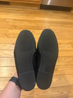 A New Day Black Square-Toe Loafer Flats with Horsebit Detail Size 6.5 thumbnail 5