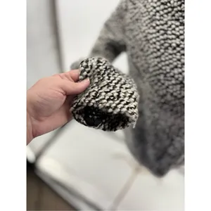 Blank NYC Boucle Knit Motorcycle Moto Jacket Black White Women’s Size XS thumbnail 8