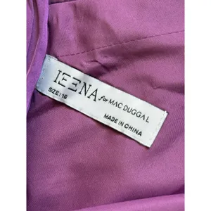 Ieena for Mac Duggal NWT Pleated Satin‎ Midi Dress Size 16 Amethyst Purple thumbnail 5