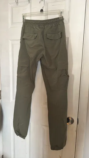American Eagle Green American Stitch Joggers thumbnail 2