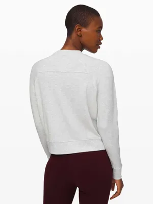 Lululemon Warm Down Crew Heathered Core Ultra Light Grey thumbnail 5
