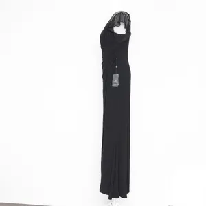 Adrianna Papell‎ Beaded Jersey Chiffon Flutter Sleeve Gown thumbnail 7