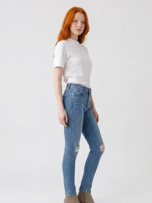 7 FOR ALL MANKIND Distressed Skinny Jeans thumbnail 2