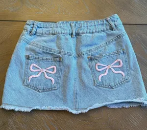 Altar’d State denim mini skirt thumbnail 1