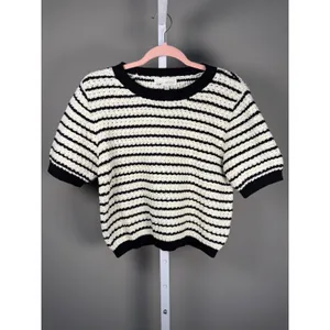 Pinch‎ Striped Short Sleeve Sweater Size L Coastal Preppy Nautical thumbnail 2