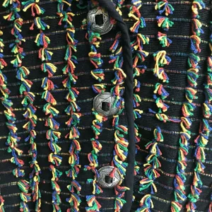 Don't Mess with Texas Jacket Blazer Large Multi Color Concho Buttons Vin… thumbnail 3