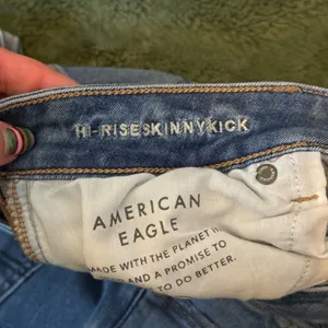 American Eagle high rise bootcut jeans thumbnail 3