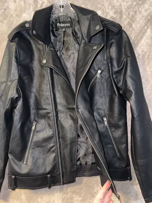 Fahsye Women's Black Faux Leather Asymmetrical Moto Biker Jacket thumbnail 5