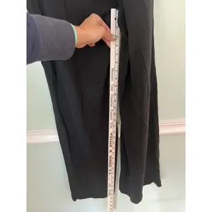 COMMENSE pants size Medium Solid Wide Leg Pants Black career comfort thumbnail 4