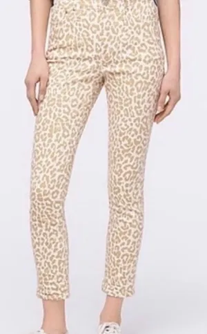 J. Crew 10” High Rise Toothpick Jean Safari Print 28” C1-021 thumbnail 1