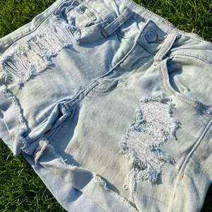 Light Wash High Waisted  Shorts thumbnail 3