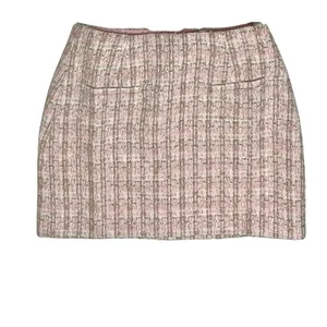 Rumored + Revolve‎ Coco Mini Skirt SMALL Tweed Pink Cottagecore Coquette thumbnail 4