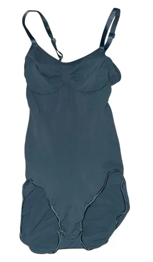 SKIMS Seamless Sculpt Brief Bodysuit Built-In Cup Shapewear Blue S/M thumbnail 1