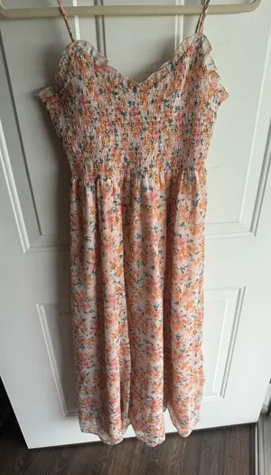 floral maxi dress Pink thumbnail 1
