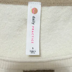 Daily Practice‎ Crew Neck Sweater Women Small Ivory Coastal Neutral- NWT thumbnail 3