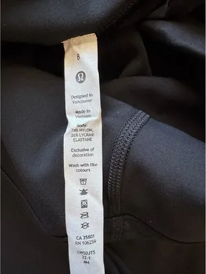 Lululemon Instill High Rise 25” Black Size 8 NWT thumbnail 6