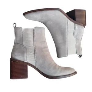 Vince Camuto Kreshna Suede Chelsea Ankle Boots Size 8 Block Heel thumbnail 5