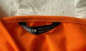 SheIn Orange Bodycon Cut Out Dress thumbnail 5