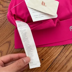 NWT Fabletics All Day Every Day Bra Plush Pink/Sprout thumbnail 9