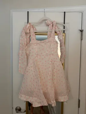 Mabel Pink polka dot dress thumbnail 2