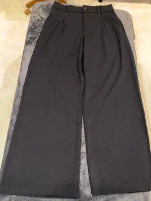 American Eagle Outfitters Super High Rise Wide Leg Pant in Black Size 6 Regular thumbnail 3