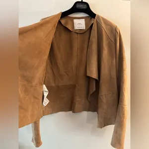 MNG Mango Genuine Brown Suede Jacket Small thumbnail 6