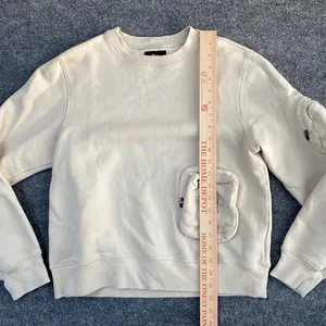 StüSsy Cream Front Pockets Crewneck Pullover Sweatshirt Streetwear Skate Casual thumbnail 7
