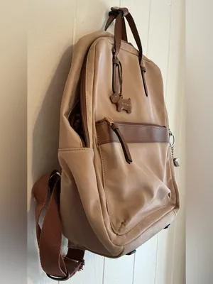 a Rare HTF Radley London Brown Nylon/leather Trim Backpack Bag thumbnail 4