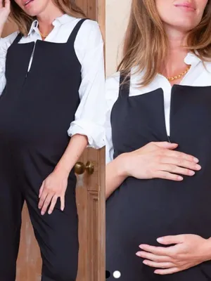 Seraphine Size 2 Black Maternity Front thumbnail 5
