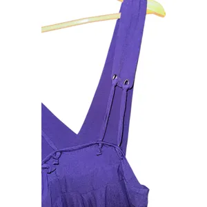 Maeve Anthropologie Purple‎ Overall Jumpsuit Suspender Wide Leg Sz 0 Boho *Flaw* thumbnail 10
