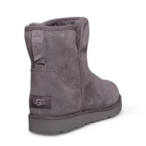 Ugg Cory II Suede Short Ankle Boots 5 Charcoal Gray Minimal Classic Mini Fall thumbnail 2